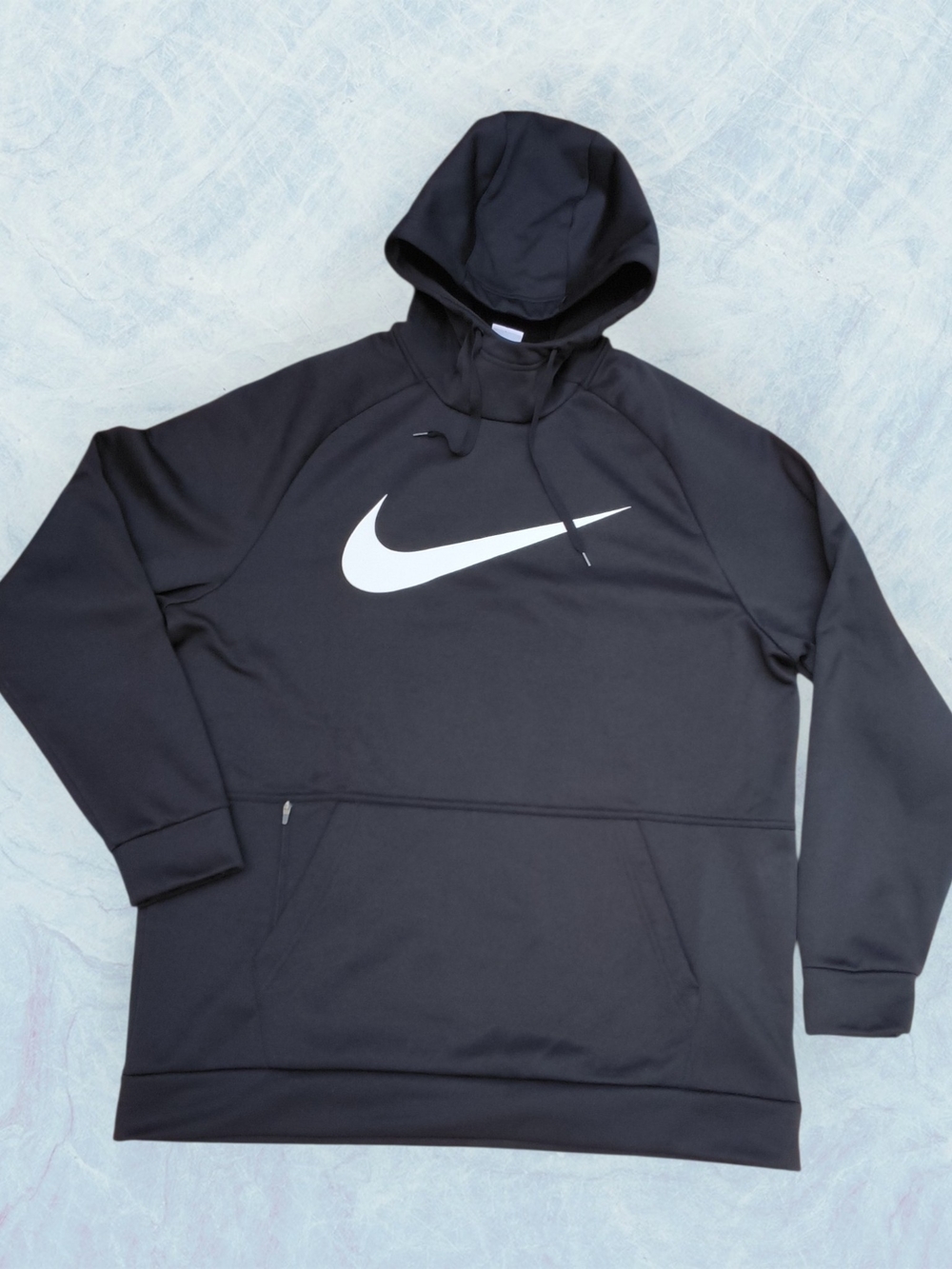 Nike Black Hoodie with White Swoosh